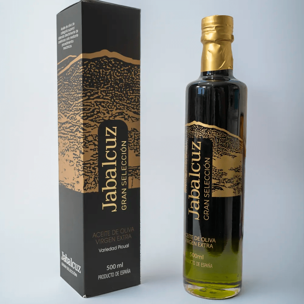 Botella de Aceite de Oliva Virgen Extra Jabalcuz Gran Selección 500ml con estuche premium