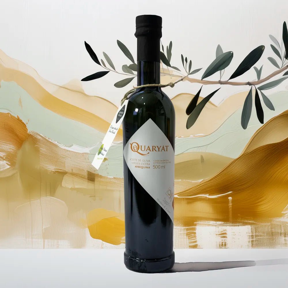Quaryat Abequina 500ml con fondo acuarela