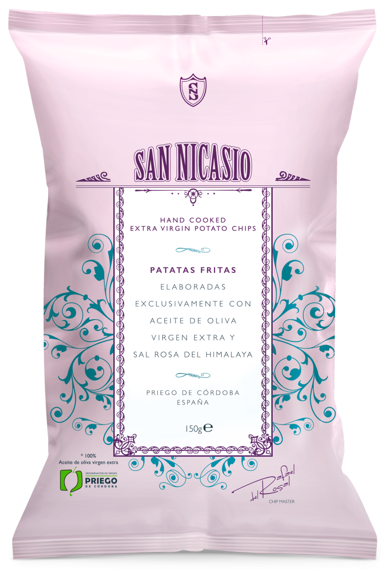 Patatas fritas con aceite de oliva virgen extra y sal rosa del himalaya