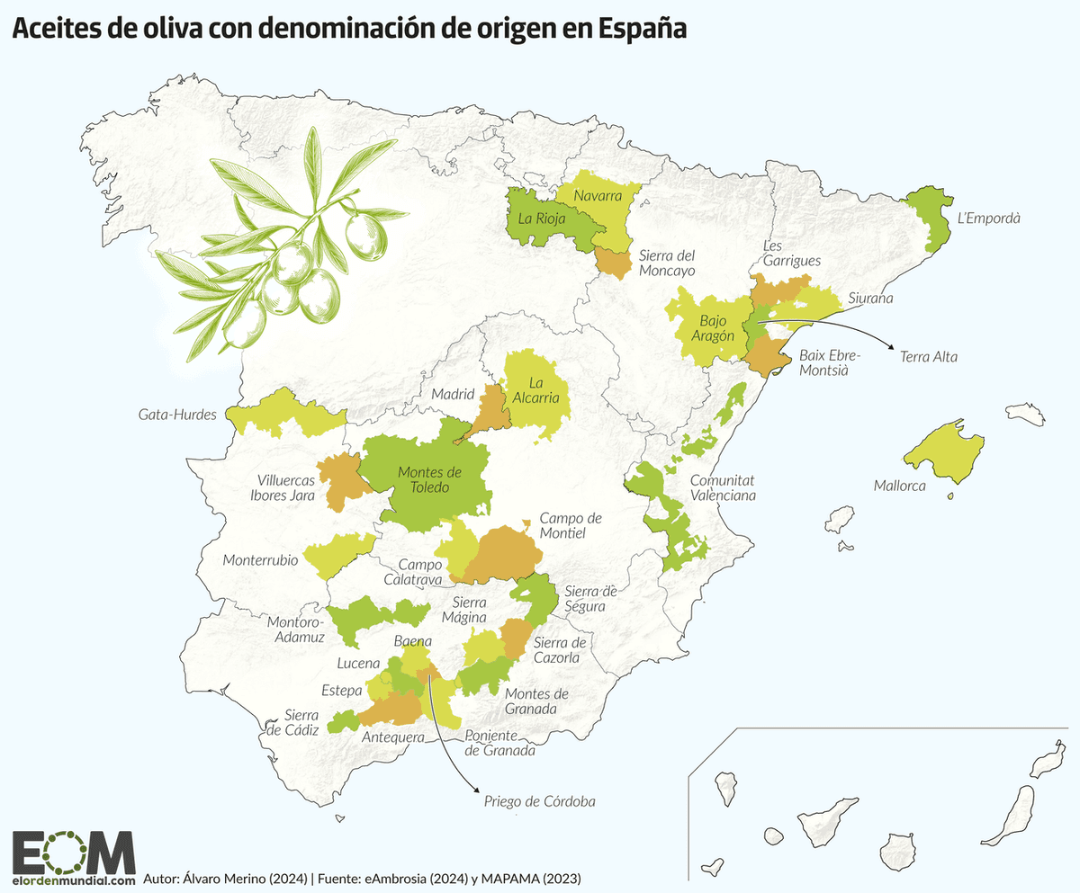 Guía de las denominaciones de origen del Aceite de Oliva en España