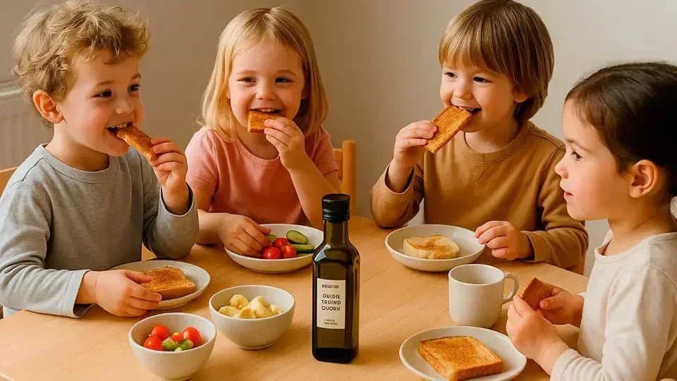 Los beneficios del aceite de oliva en niños y bebés