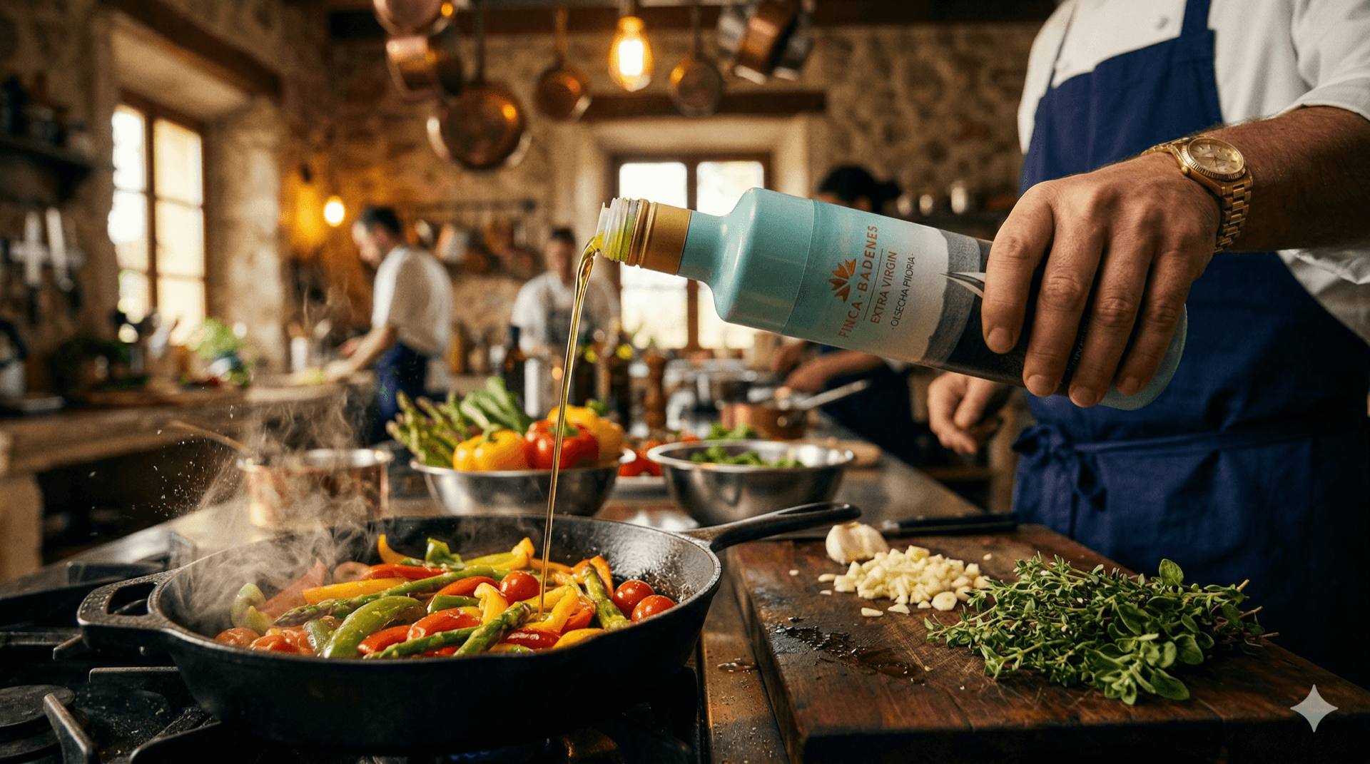 Cocinar con aceite de oliva virgen extra: guía sin mitos