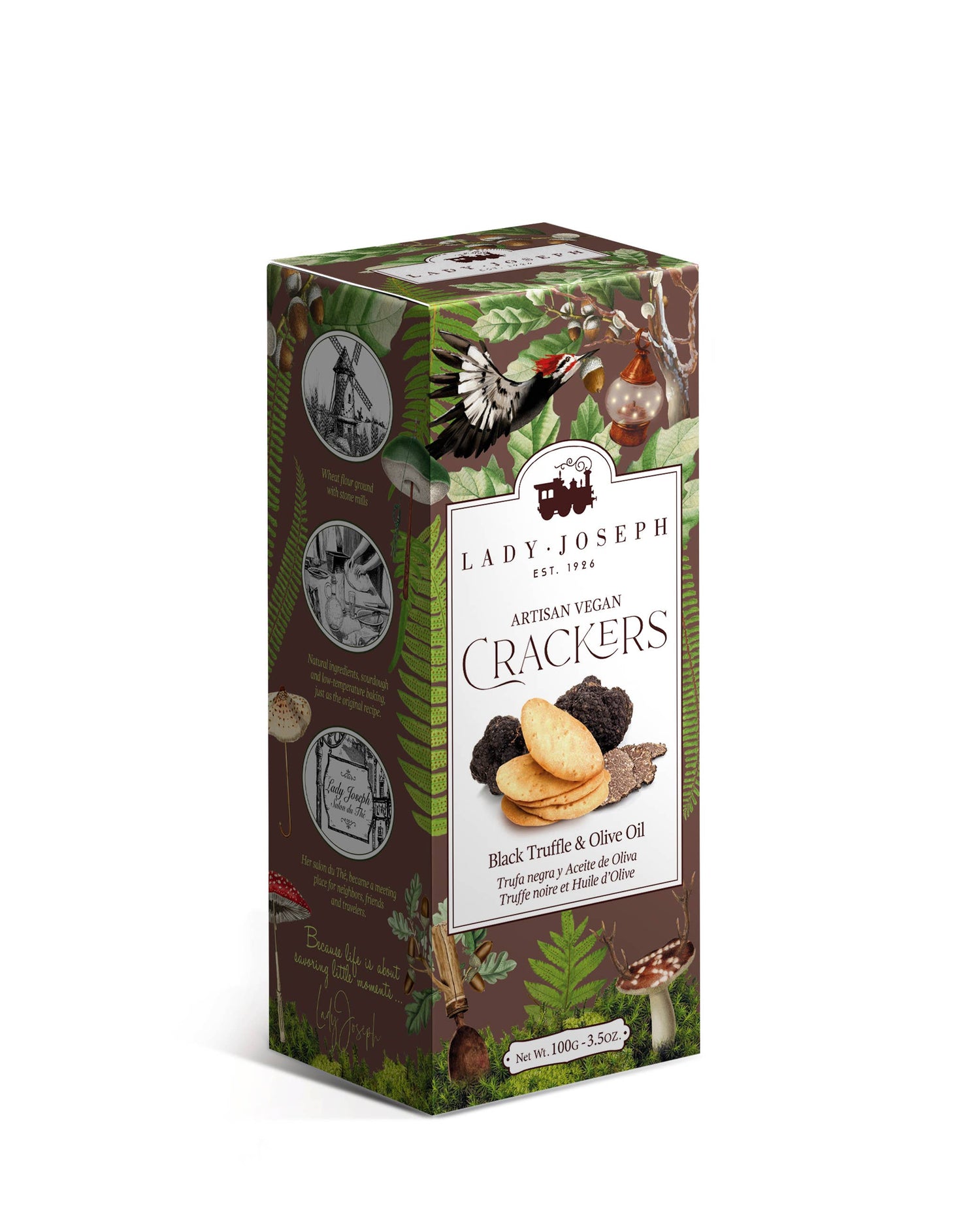 Crackers con trufa negra y Aceite de Oliva