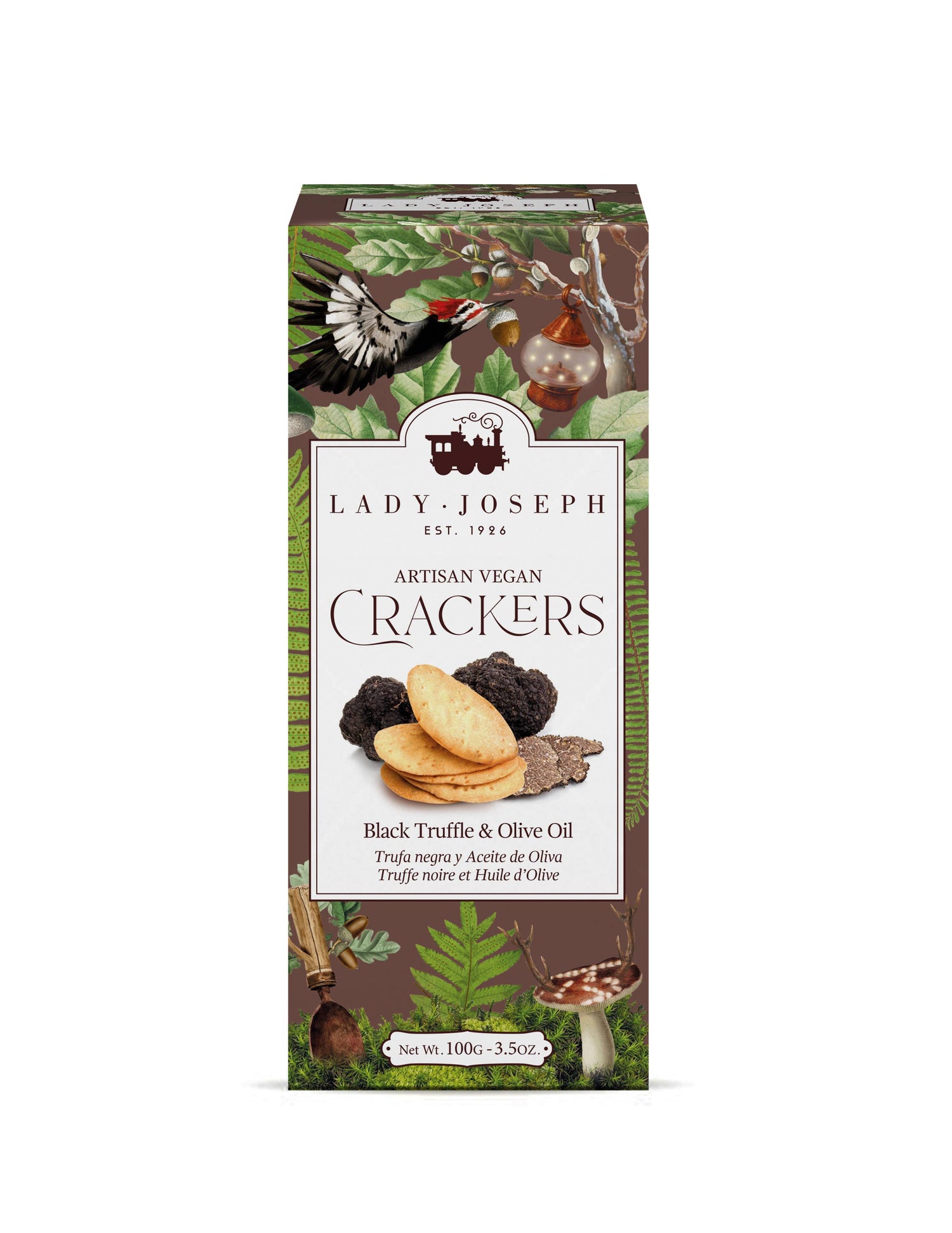 Crackers con trufa negra y Aceite de Oliva