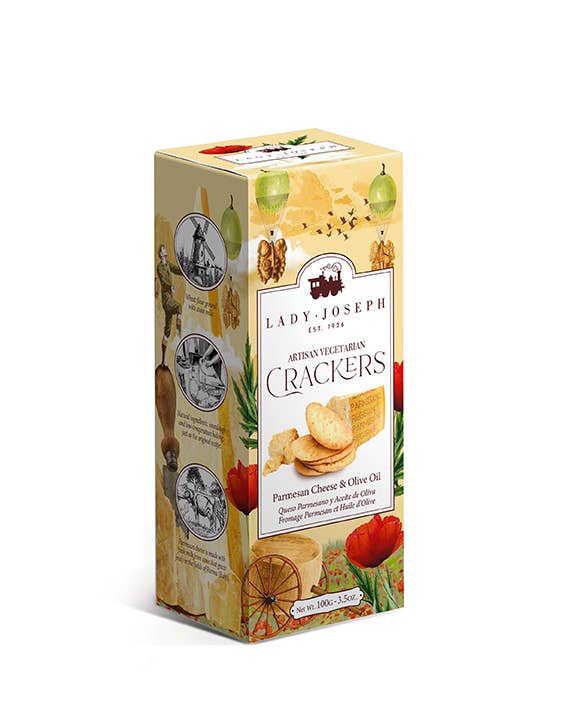 Crackers con Aceite de Oliva y queso Parmesano