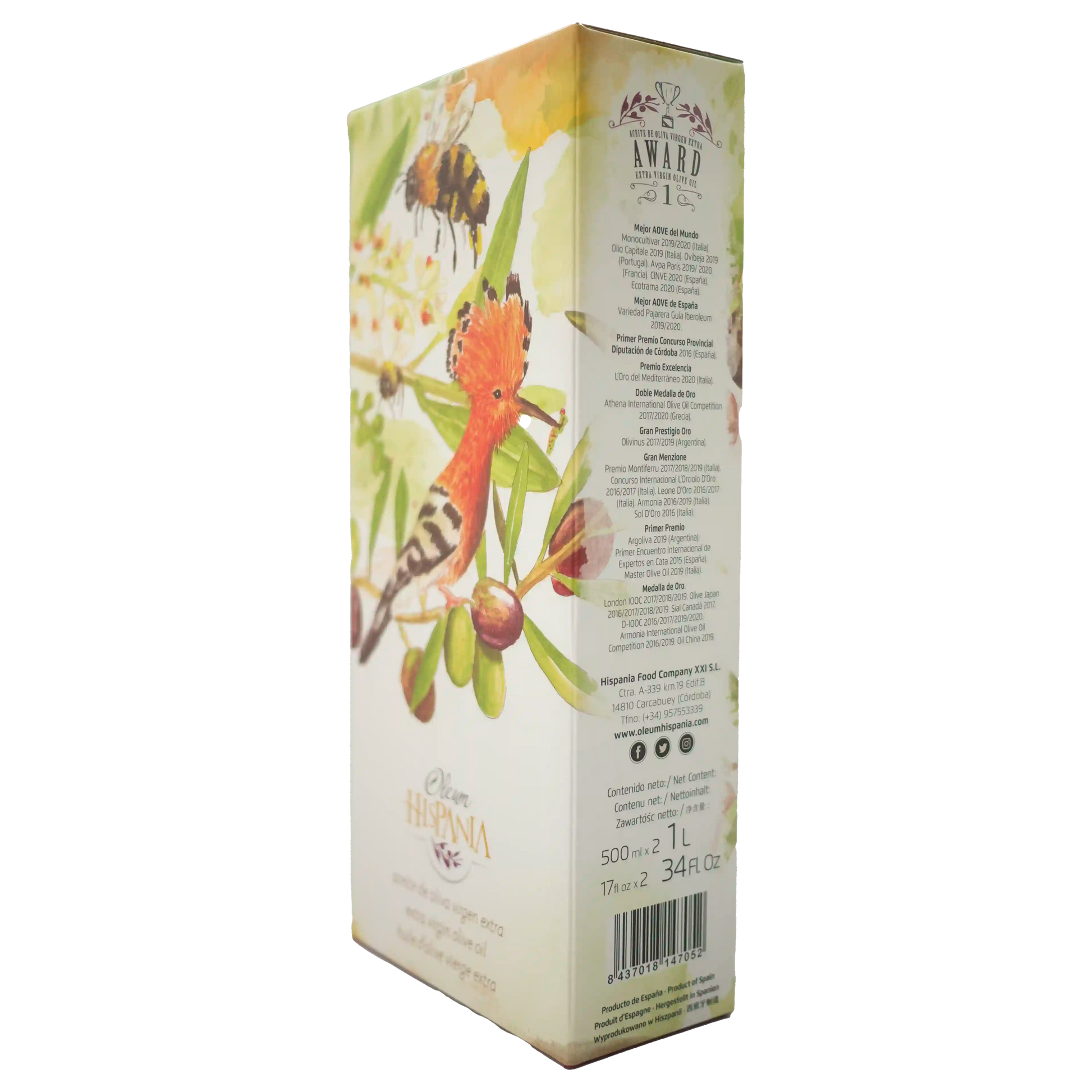 Estuche regalo dos botellas Oleum Hispania Gama Nature Premium