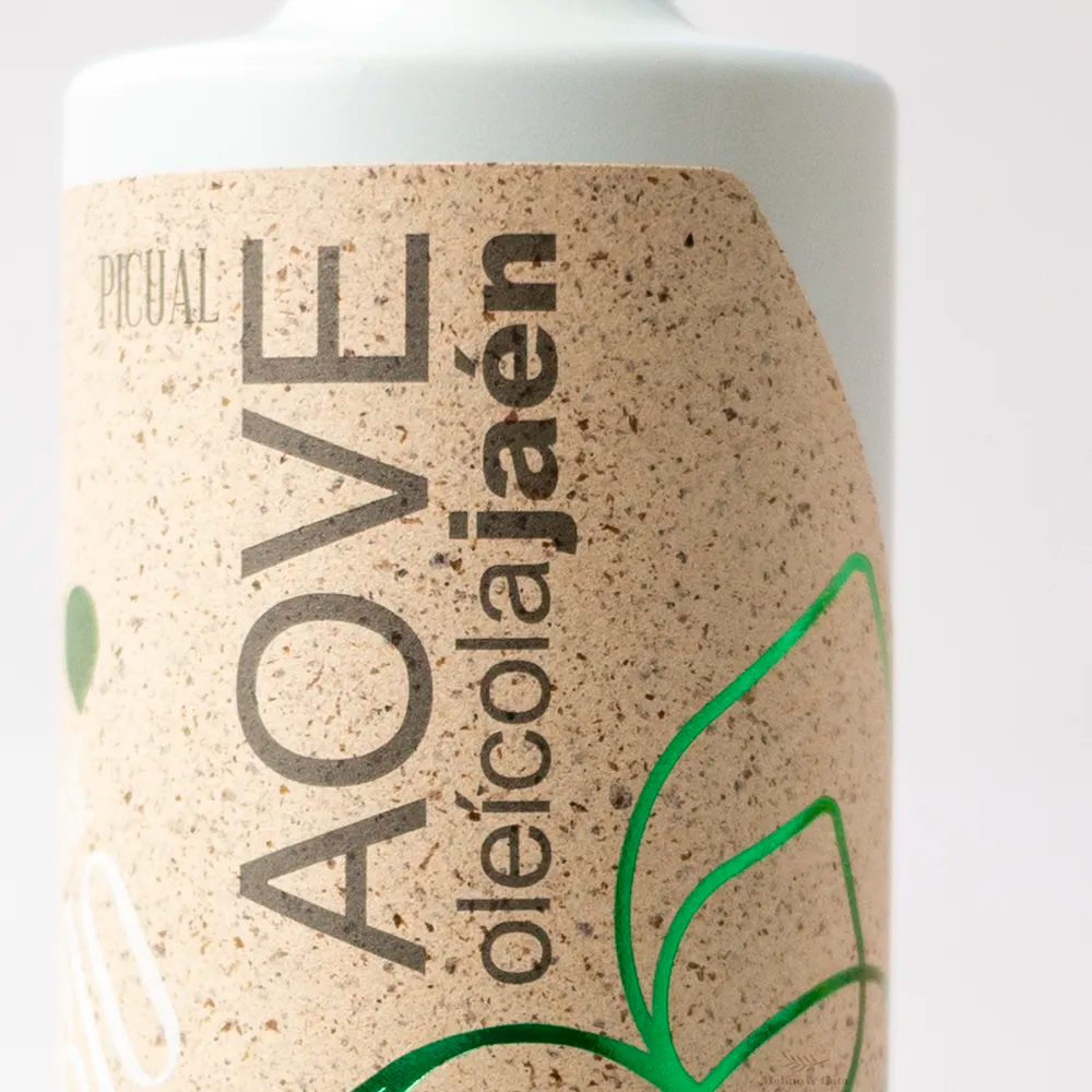 Oleicola Jaen Ecologico detalle botella
