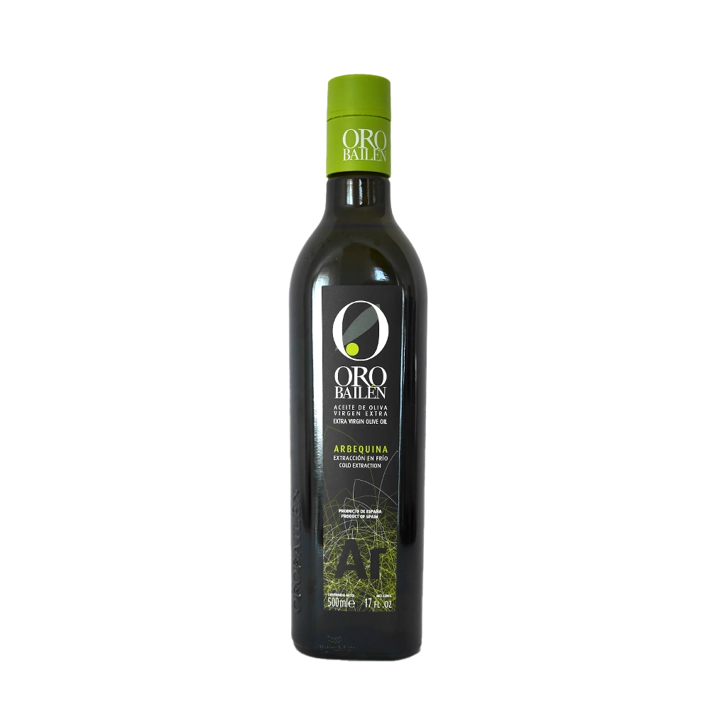 Oro Bailén Arbequina 500ml de frente