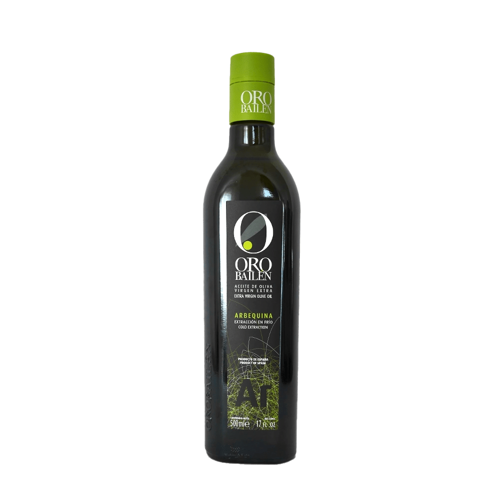Oro Bailén Arbequina 500ml de frente