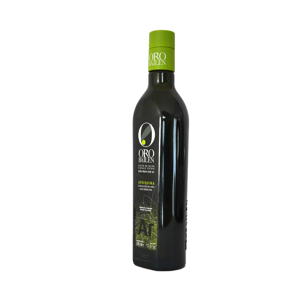 Oro Bailén arbequina 500ml perfil derecho