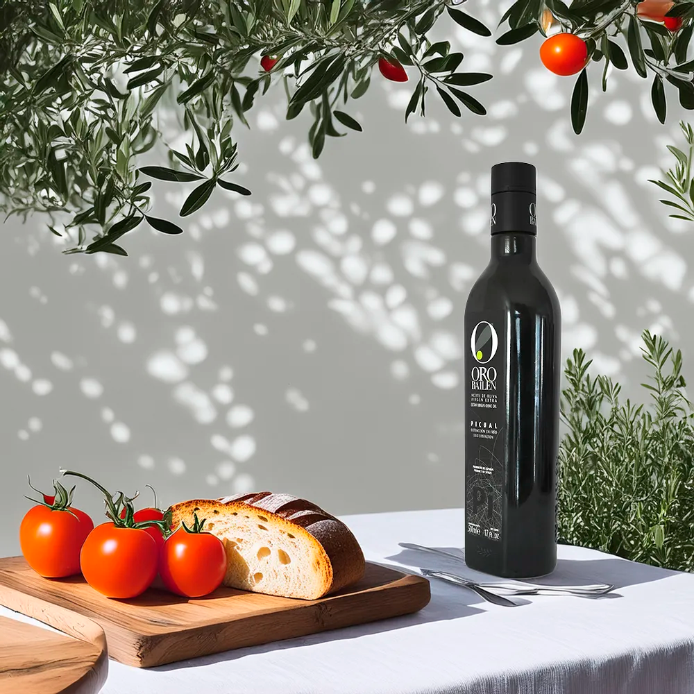 Oro Bailen Picual 500ml mesa exterior 
