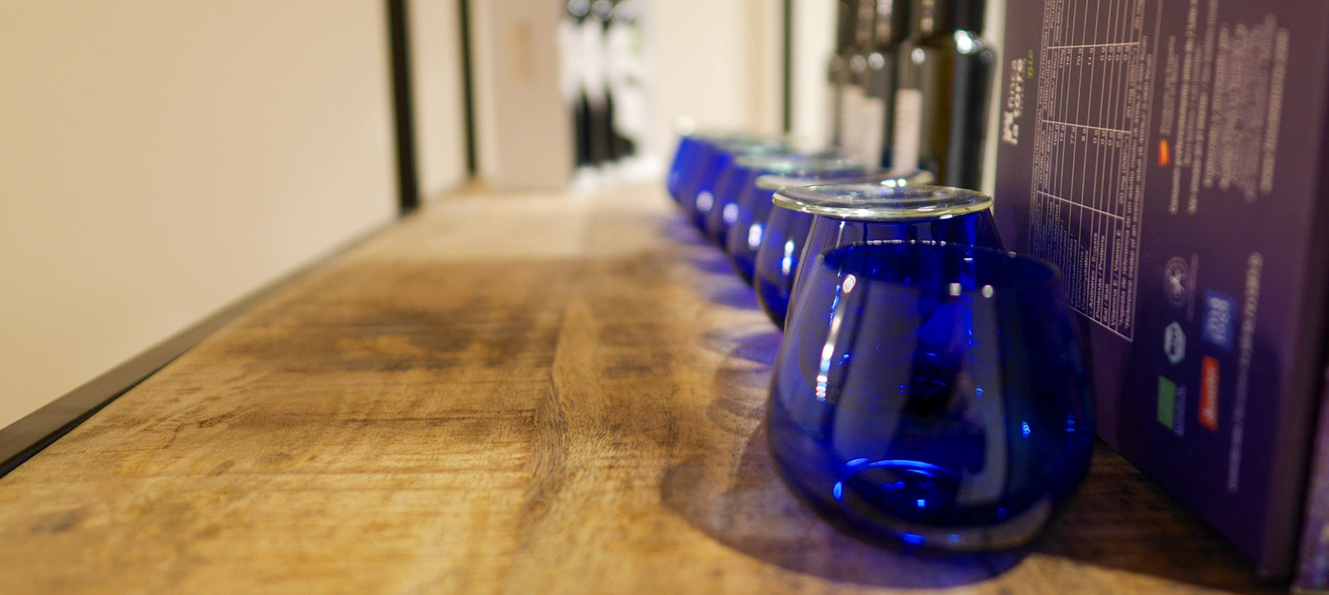 Molino y Cata Extra Virgin Olive Oil Professional Tasting room in Granada, Spain 