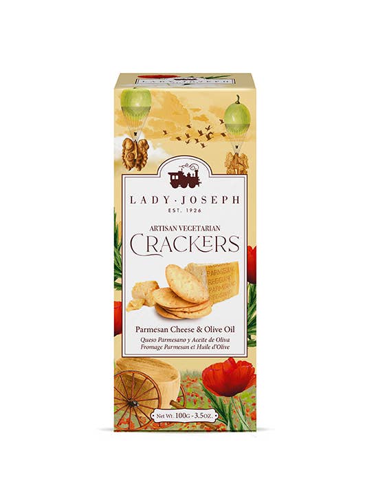 Crackers con Aceite de Oliva y queso Parmesano